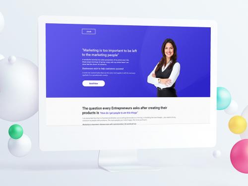 Growth Course Landing Page PSD Template