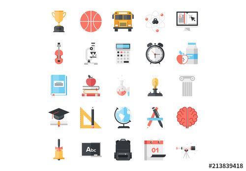 School and Education Icons - 213839418