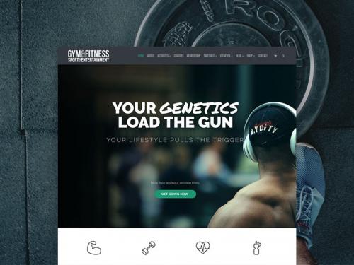 Gym WordPress Theme - Site Creator Templates