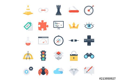 SEO and Web Icons - 213950927