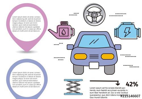 Car Maintenance Infographic Layout - 215146607