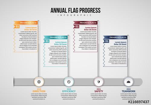 Annual Flag Infographic Layout - 216697437