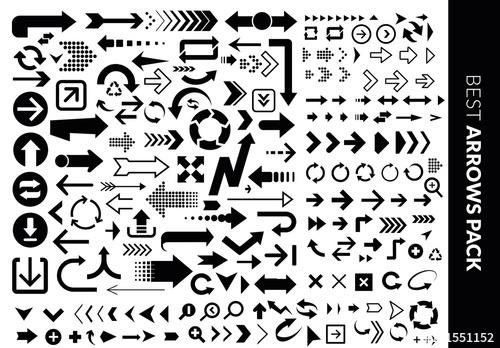 Arrows and Icons Set - 191551152