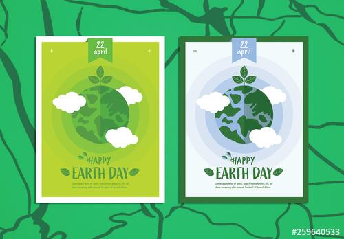 Happy Earth Day Poster Layout - 259640533