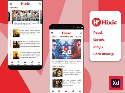 Hixic News App UI