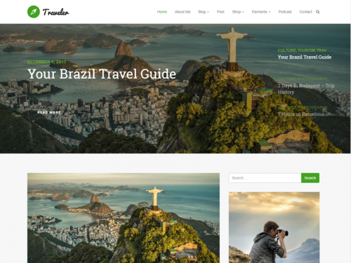 Home - Traveler WordPress Theme by Visualmodo