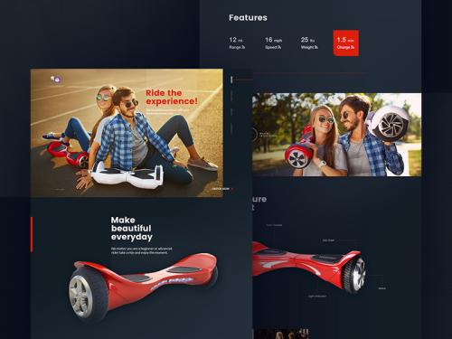 Hoverboard Landing Page