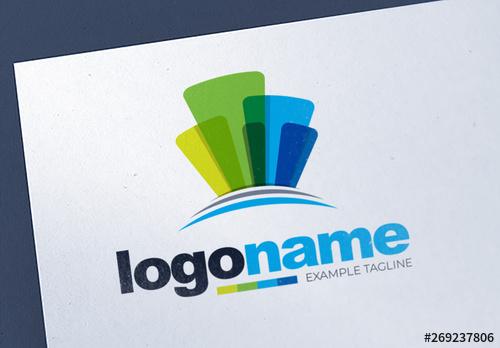 Abstract Colorful Corporate Logo Layout - 269237806
