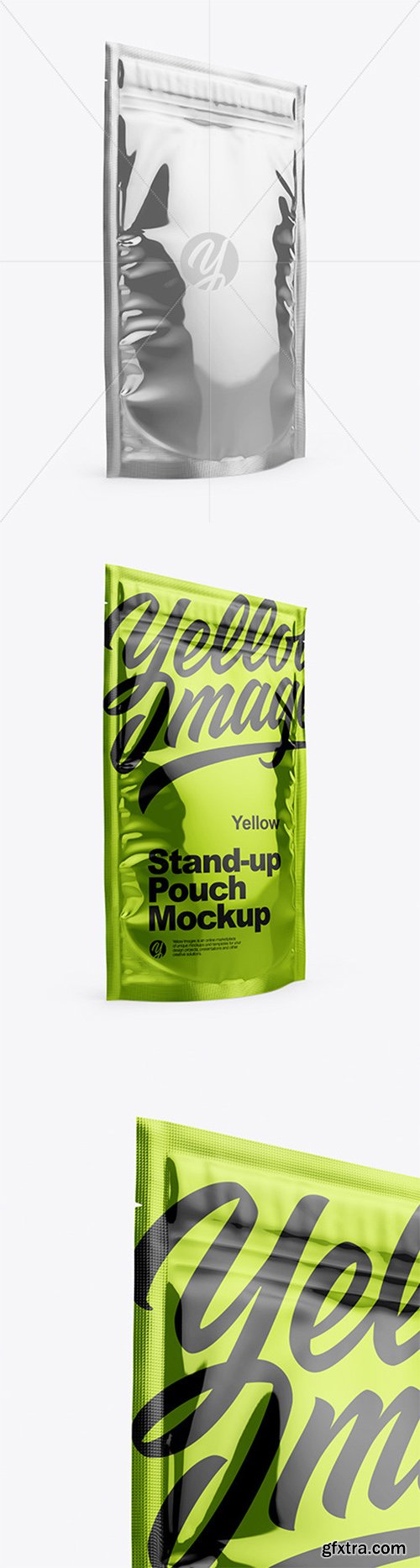Metallic Stand Up Pouch with Zipper Mockup 52023