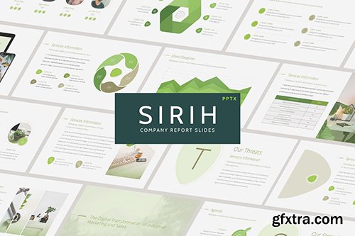 SIRIH - Company Report Powerpoint, Keynote, Google Slides Template