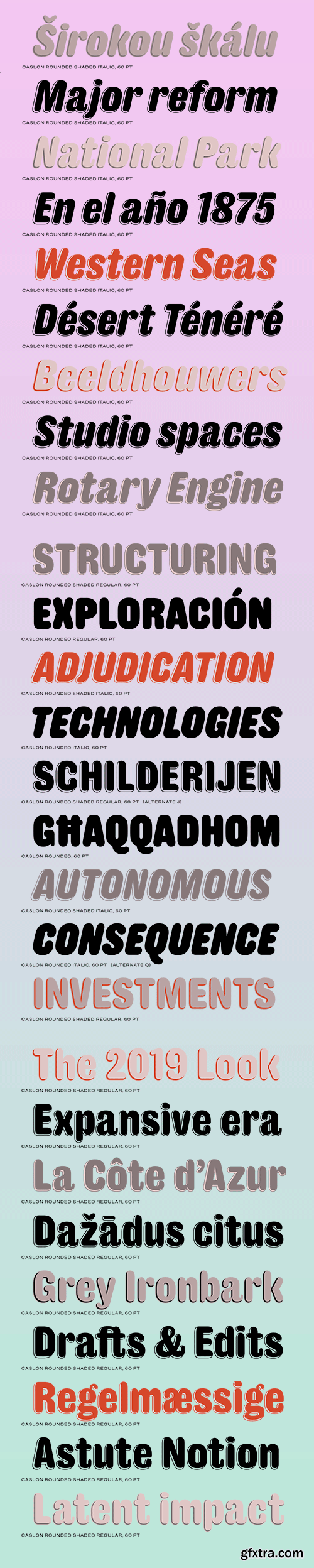 Caslon Rounded Font Family