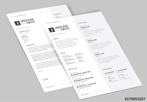 Classic Resume and Cover Letter Set - 270853207