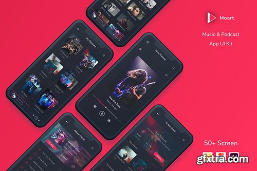 Moart - Music and Podcast App UI Kit