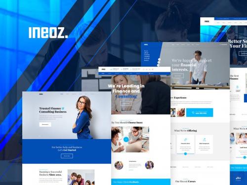 Ineoz - Consulting & Finance Business PSD Template