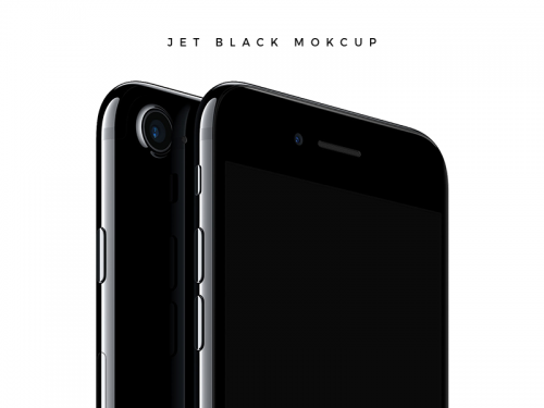 iPhone 7 Jet Black Mockup