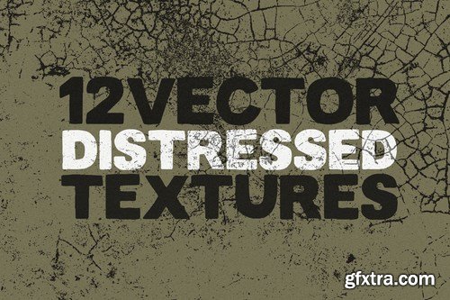 Vector Distressed Textures x12