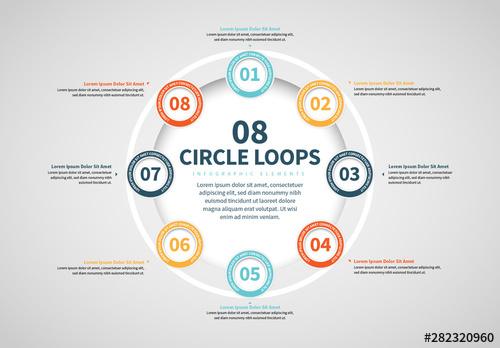 Eight Circles in a Ring Info Chart - 282320960