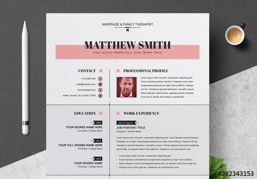 Resume Template Layout - 282343153