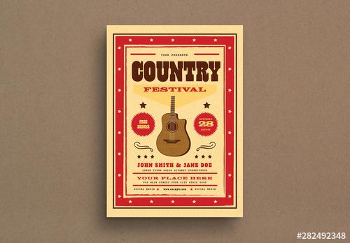 Country Festival Event Flyer Layout - 282492348