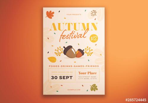 Autumn Festival Graphic Flyer Layout - 285724445