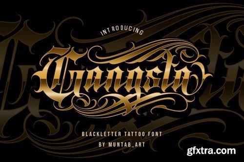 Gangsta Typeface Tattoo Fonts