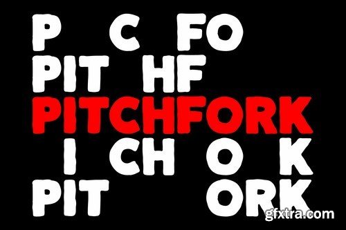 Pitchfork - Powerful Sport Font