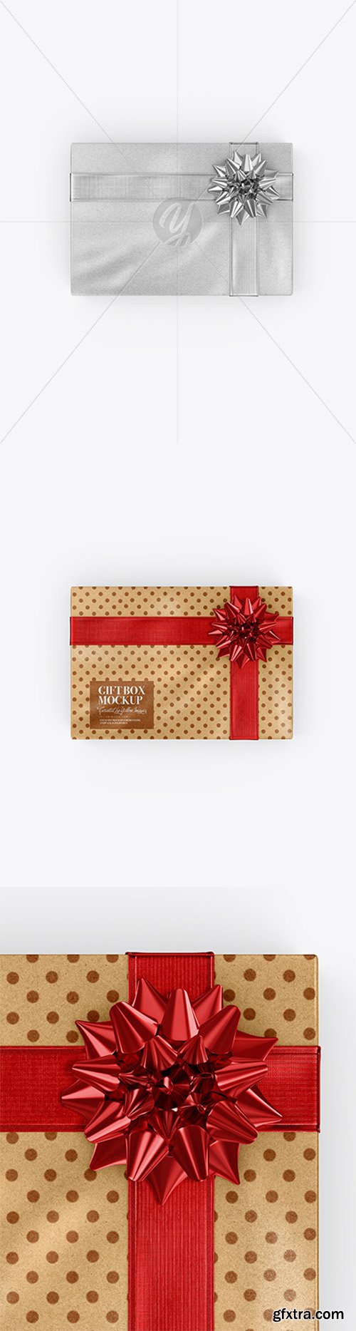 Kraft Gift Box Mockup 52213