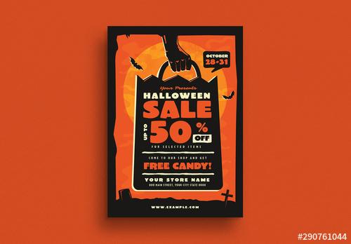Halloween Sale Event Flyer Layout - 290761044