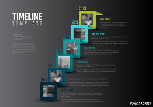 Timeline Infographic with Photos Layout - 290852552