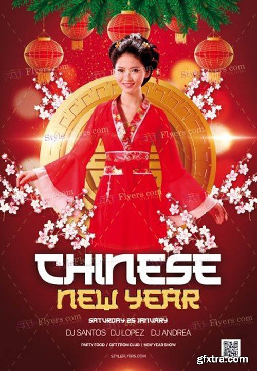Chinese New Year V2912 2019 PSD Flyer Template