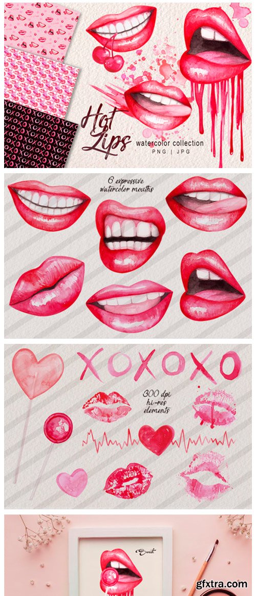 Watercolor Lips Collection 2402690