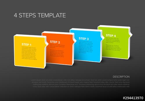 Four Steps Info Chart Layout - 294413970