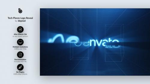 Videohive - Tech Pieces Logo Reveal - 15532132
