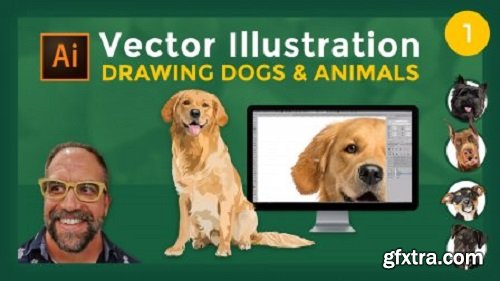 Vector Illustration 1: Drawing Dogs & Animals