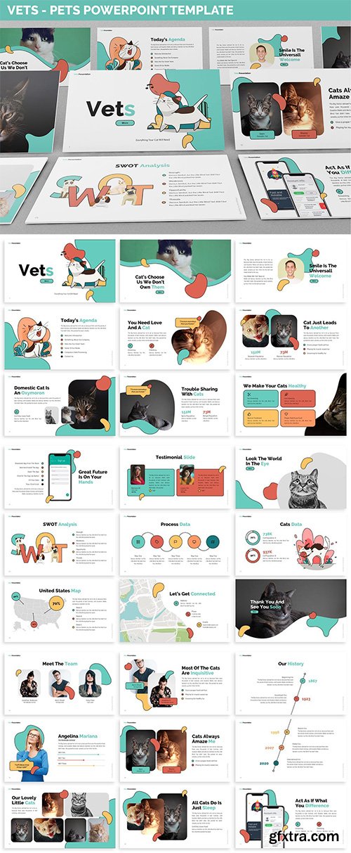 Vets - Pets Powerpoint Template