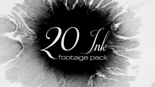 Videohive - 20 Ink footage pack - 9863249