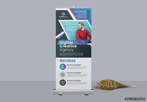 Corporate Roll Up Banner Template - 295382551