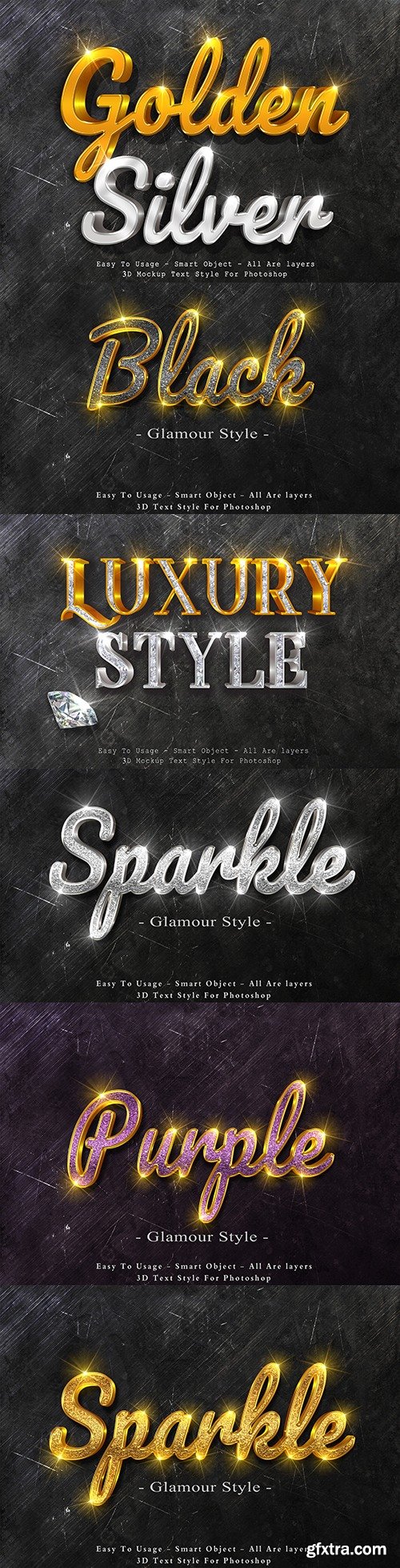 Brilliant gold text effect collection styles for Photoshop 3