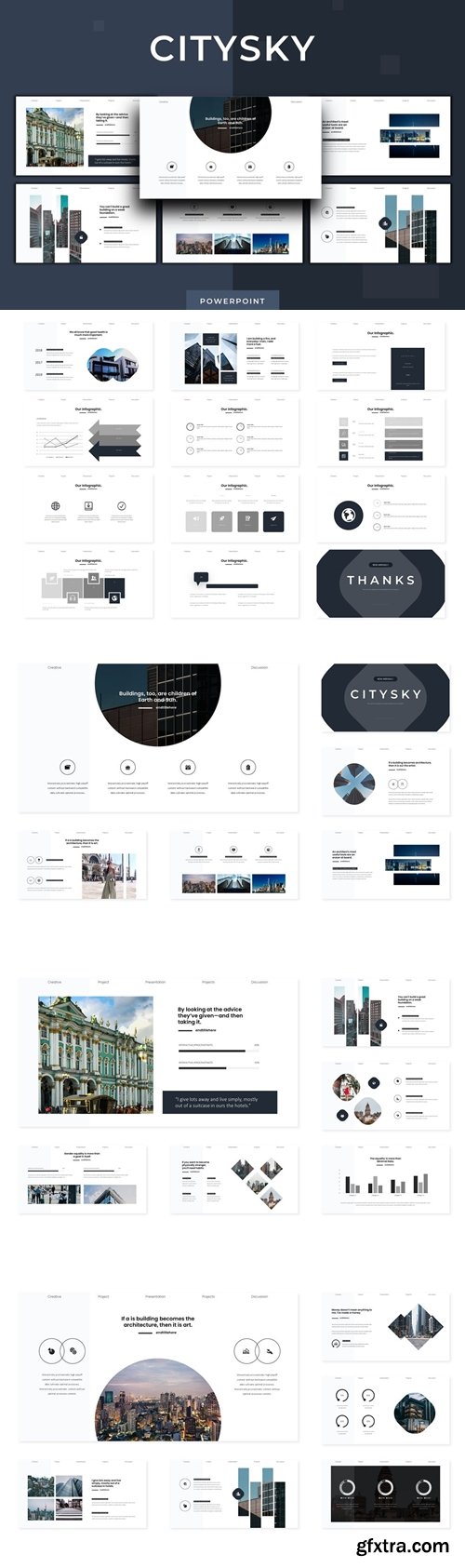 Citysky Powerpoint, Keynote and Google Slides Templates
