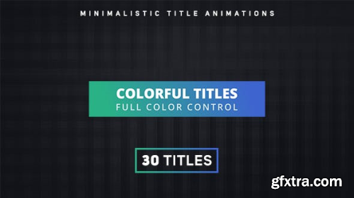 Videohive Colorful Titles 16504969