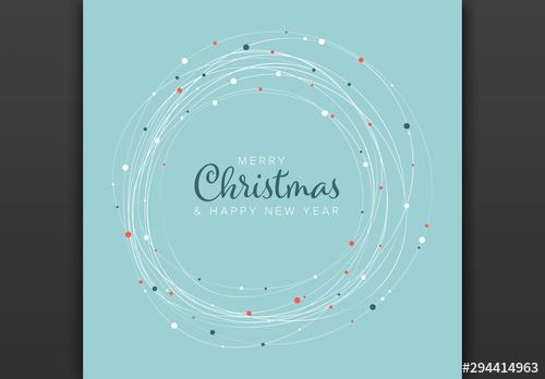 Minimalist Christmas Card Layout - 294414963