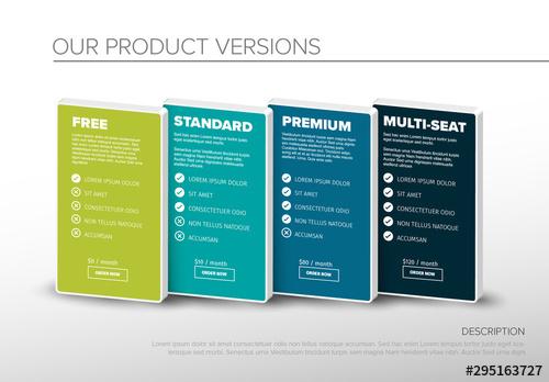 Product Option Features Infographic - 295163727