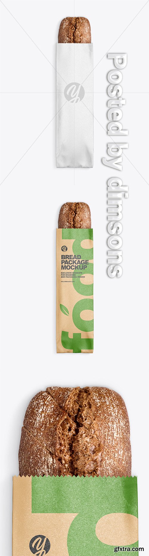 Kraft Package w/ Bread Mockup 52241