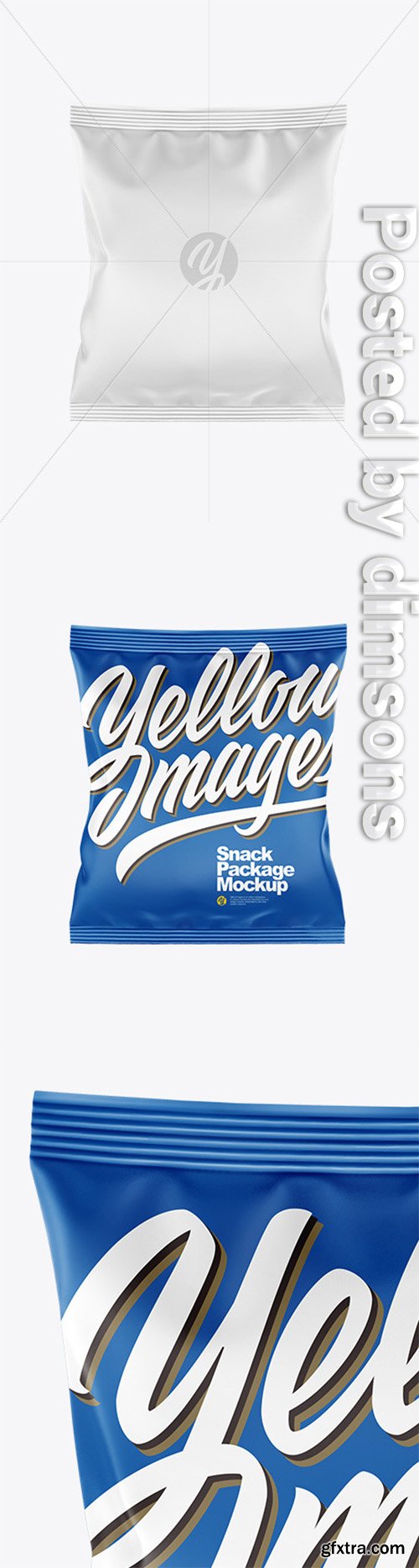 Matte Snack Mockup - Front View 52254