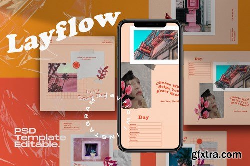 Layflow - Instagram Social Media Template