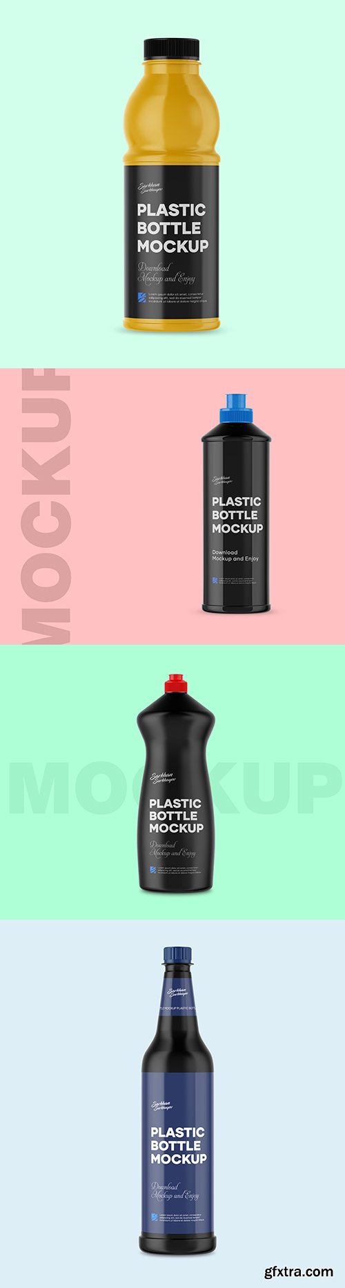 Plastic bottle Mockup