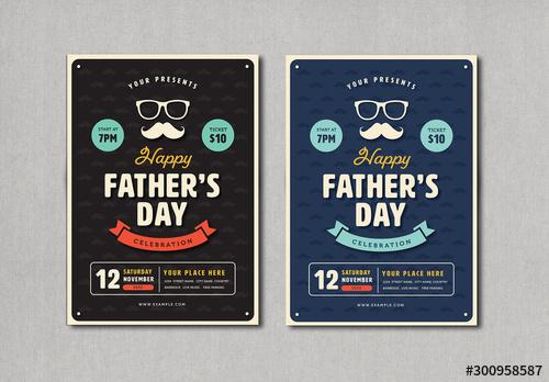 Father's Day Celebration Flyer Layout - 300958587