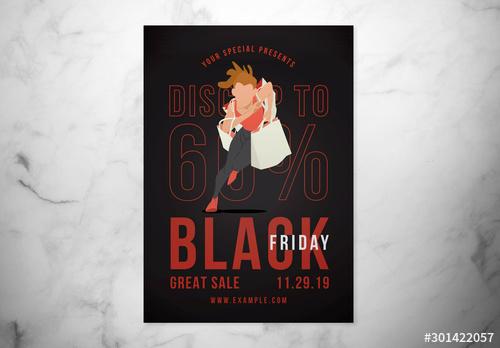 Black Friday Event Flyer Layout - 301422057