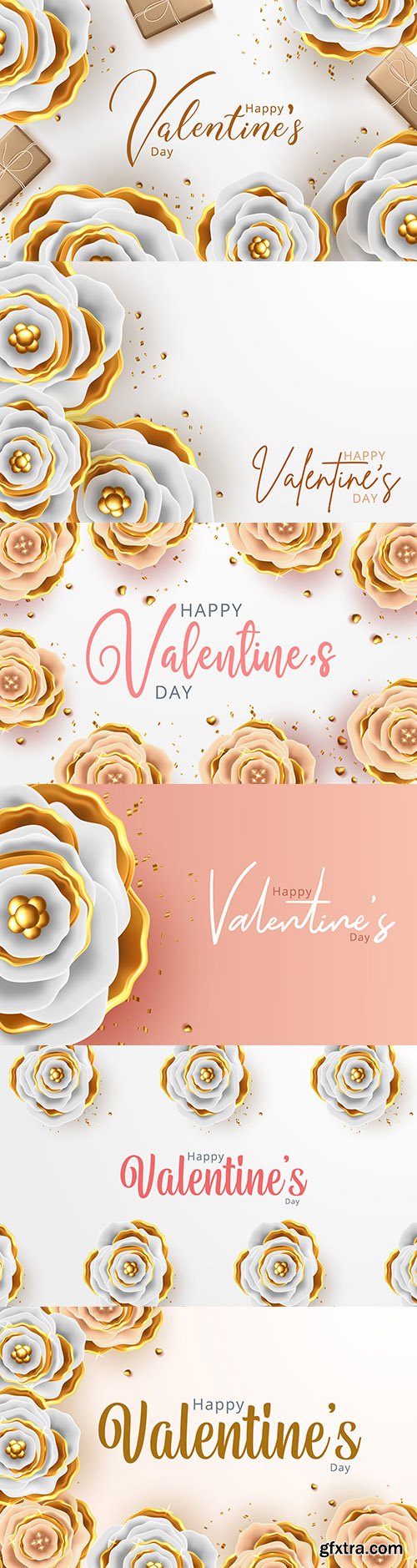 Happy Valentine\'s Day romantic decorative illustrations 20
