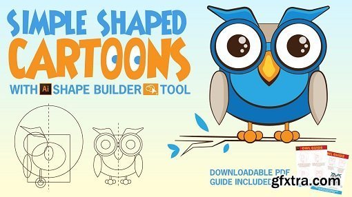 Simple Shaped Cartoon with Adobe Illustrator\'s Shape Builder Tool